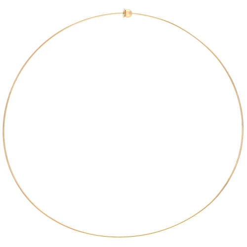 Girocollo rigido da 1,1 mm con chiusura a sfera - Acciaio inossidabile 304 Gold x15cm