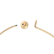 Girocollo rigido da 1,1 mm con chiusura a sfera - Acciaio inossidabile 304 Gold x15cm