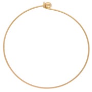 Bracciale con chiusura a sfera avvitata da 66 mm - acciaio inossidabile 304 Gold x1