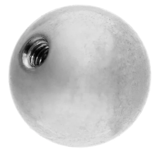 Sfera a vite da 6 mm per collane e bracciali rigidi da 1 mm - Acciaio inox 304 x1