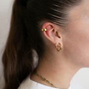 Bracciale per orecchio - Bague d'oreille grande 12 mm - Acciaio inossidabile 304 Gold x1