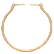 Anello sottile regolabile e intercambiabile da T.58 a T.60 in acciaio inox 304, placcato oro x1