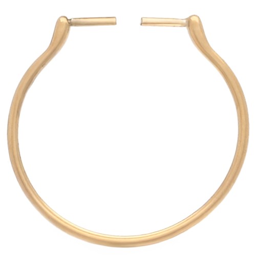 Anello sottile regolabile e intercambiabile da T.58 a T.60 in acciaio inox 304, placcato oro x1