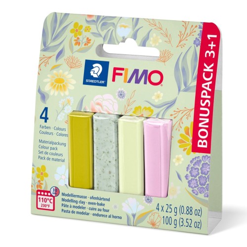 Set di 4 colori di pasta Fimo Soft ed Effect - Primavera x1