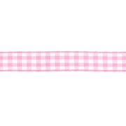 Nastro in poliestere da 10 mm - Rosa - Bianco x1m