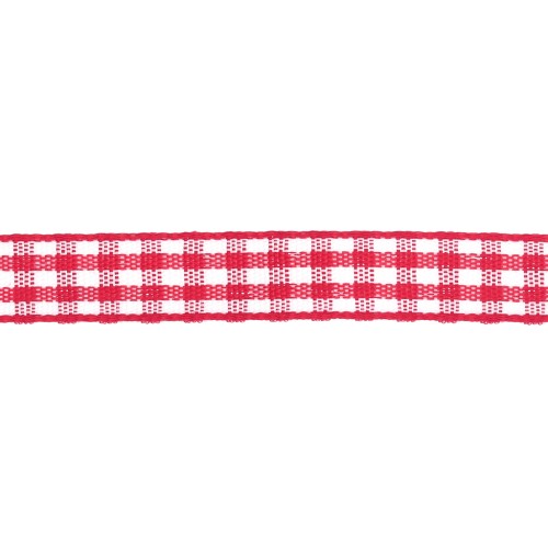 Nastro in poliestere da 10 mm - Rosso - Bianco x1m