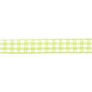 Nastro in poliestere da 10 mm - Verde chiaro - Bianco x1m
