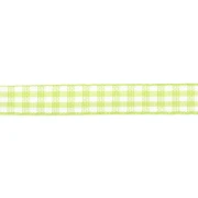 Nastro in poliestere da 10 mm - Verde chiaro - Bianco x1m