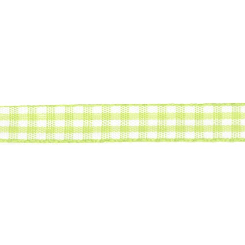 Nastro in poliestere da 10 mm - Verde chiaro - Bianco x1m