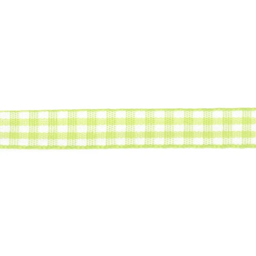 Nastro in poliestere da 10 mm - Verde chiaro - Bianco x1m