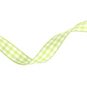 Nastro in poliestere da 10 mm - Verde chiaro - Bianco x1m