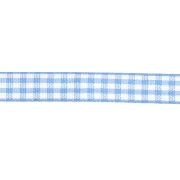 Nastro in poliestere da 10 mm - Azzurro - Bianco x1m