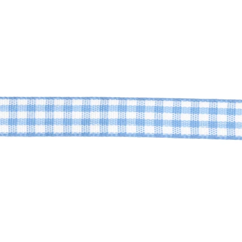 Nastro in poliestere da 10 mm - Azzurro - Bianco x1m