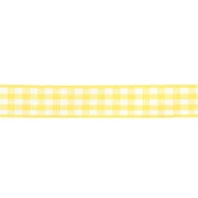Nastro in poliestere da 10 mm - Giallo - Bianco x1m
