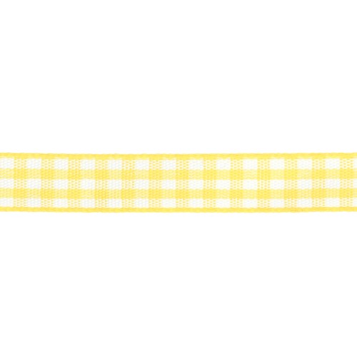 Nastro in poliestere da 10 mm - Giallo - Bianco x1m