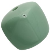 Perle cubiche irregolari 16x17 mm - seconda scelta - Acrilico opaco Verde Salvia x10