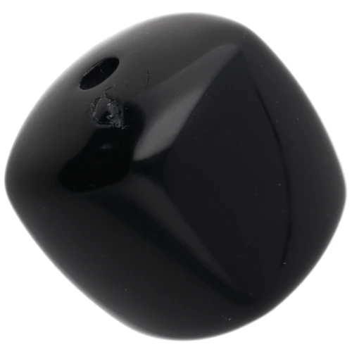 Perle cubiche irregolari 16x17 mm - seconda scelta - Acrilico opaco - Nero x10