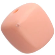 Perle irregolari a forma di cubo 16x17 mm - seconda scelta - Acrilico opaco - Salmone x10