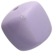 Perle cubiche irregolari 16x17 mm - seconda scelta - Acrilico opaco - Lilla x10