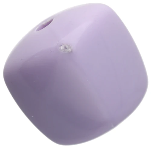 Perle cubiche irregolari 16x17 mm - seconda scelta - Acrilico opaco - Lilla x10