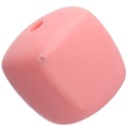 Perle irregolari a forma di cubo 16x17 mm - seconda scelta - Acrilico opaco - Rosa x10