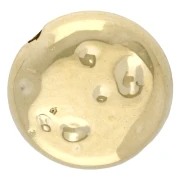 Perle rotonde piatte - paletto martellato 12 mm - acrilico metallizzato CCB - Dorato x10