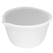 Bicchiere dosatore in silicone graduato da 600 ml con beccuccio - Trasparente x1