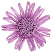 Ciondoli a forma di fiore in rafia da 55 mm - Lilla x2