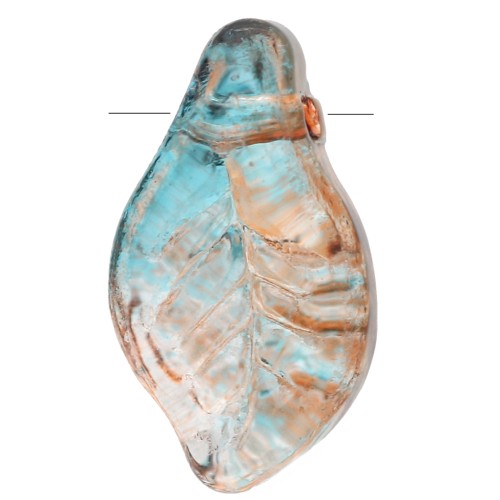 Lastre di vetro 12x6,5 mm - Blu marmorizzato - Marrone x6