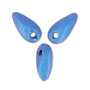 Mini pugnali di vetro 6x2,5 mm - Blu scamosciato metallizzato x5g|raw }}