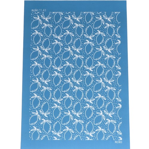 Serigrafia Moiko per argilla polimerica 74x105 mm - Limoni 11,43
