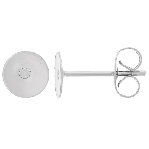 Orecchini a disco da 6 mm - Acciaio inox 304 x20