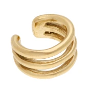 Bracciale per orecchio - Bague d'oreille large tripleneaux 12 mm - Acciaio inossidabile 304 Gold