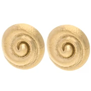 Orecchini a conchiglia da 25 mm - Acciaio inossidabile 304 Dorato x2