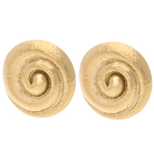 Orecchini a conchiglia da 25 mm - Acciaio inossidabile 304 Dorato x2