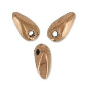 Mini pugnali di vetro 6x2,5 mm - Oro Bronzo x5g