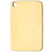 Ciondolo a cartolina 18x12 mm - Acciaio inossidabile 304 Gold x1