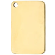 Ciondolo a cartolina 18x12 mm - Acciaio inossidabile 304 Gold x1