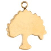 Charm Albero della Vita 16x13,5 mm - Acciaio inossidabile 304 oro x1