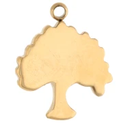 Charm Albero della Vita 16x13,5 mm - Acciaio inossidabile 304 oro x1