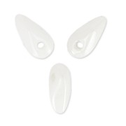 Mini pugnali di vetro 6x2,5 mm - Ceramica bianca x5g|raw }}