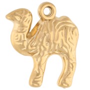 Charm dromedario lavorato 17x15 mm - Acciaio inossidabile 304 Gold x1|raw }}