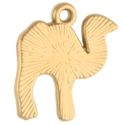 Charm dromedario lavorato 17x15 mm - Acciaio inossidabile 304 Gold x1