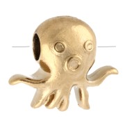 Perline Octopus 7x8 mm - Acciaio inossidabile 304 Gold x4