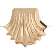 Perle di conchiglia 7x8 mm - Acciaio inossidabile 304 Gold x4