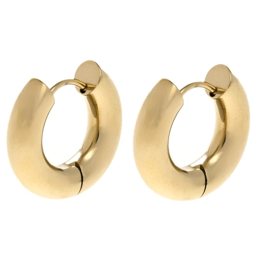 Cerchio rotondo da 20 mm - filo da 5 mm - acciaio inossidabile 304 Gold x2