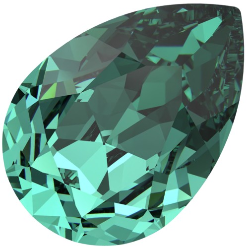 Cabochon Swarovski 4320 10x7 mm - Verde Caraibi ricreato x1