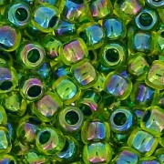 Rocaille Toho 11/0 TO11R1829 - Rainbow Jonquil Forest Green Lined x8g|raw }}