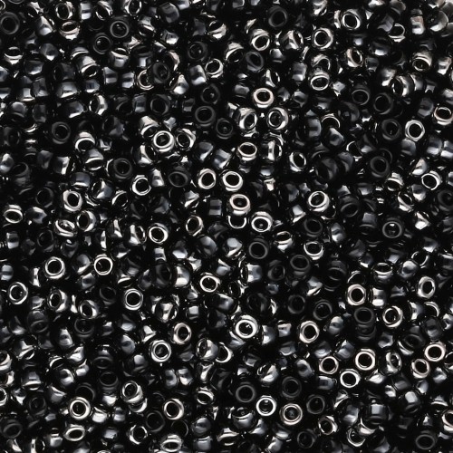 Rocaille Miyuki 15/0 55037 - Cromo nero x8g