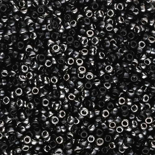 Rocaille Miyuki 15/0 55037 - Cromo nero x8g